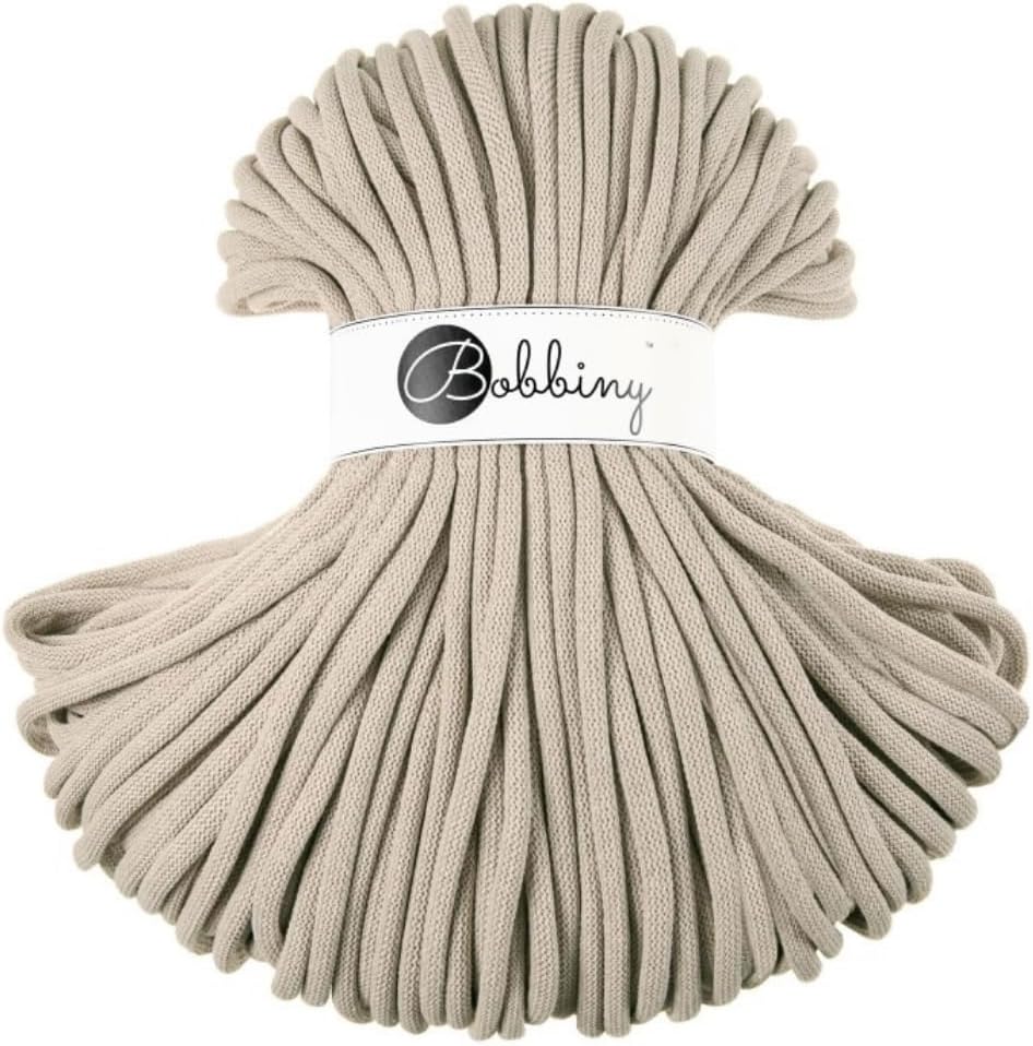 Bobbiny Jumbo 9mm Braided Macrame Cord for Crafting Projects