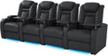 Luxury Power Recliner Set with Ambient Lighting & Charging Ports