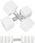 20LB Adjustable Dumbbell Set for Women Men - Compact Home Weights