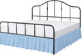 Ruffled Bed Skirt Twin Size 15 in Drop - Sky Blue Ruffle Skirt
