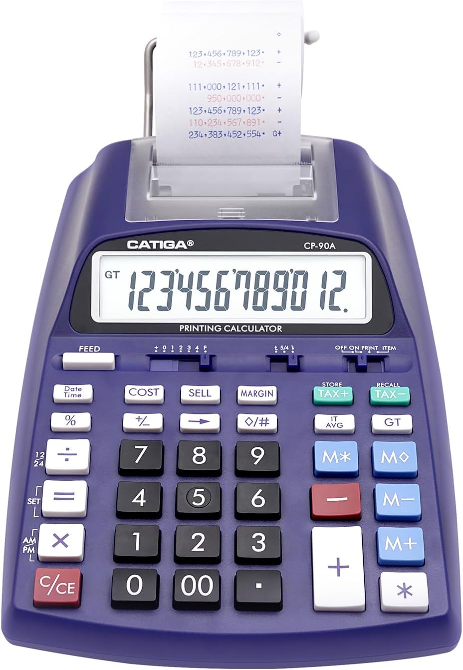 CATIGA 2025 Printing Calculator with Paper Roll for Office Use