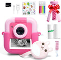 Instant Print Camera for Kids - Portable Selfie Camera with Tripod