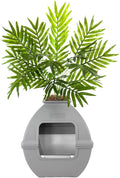 Hidden Cat Litter Box Enclosure Stone Gray - Discreet Odor Control