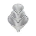 HIC Kitchen Aluminum Funnel Set, 3-Piece - Wide-Mouth Funnels