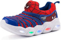 Kids Spider Light Up Shoes for Boys Girls - Vibration LED Flash
