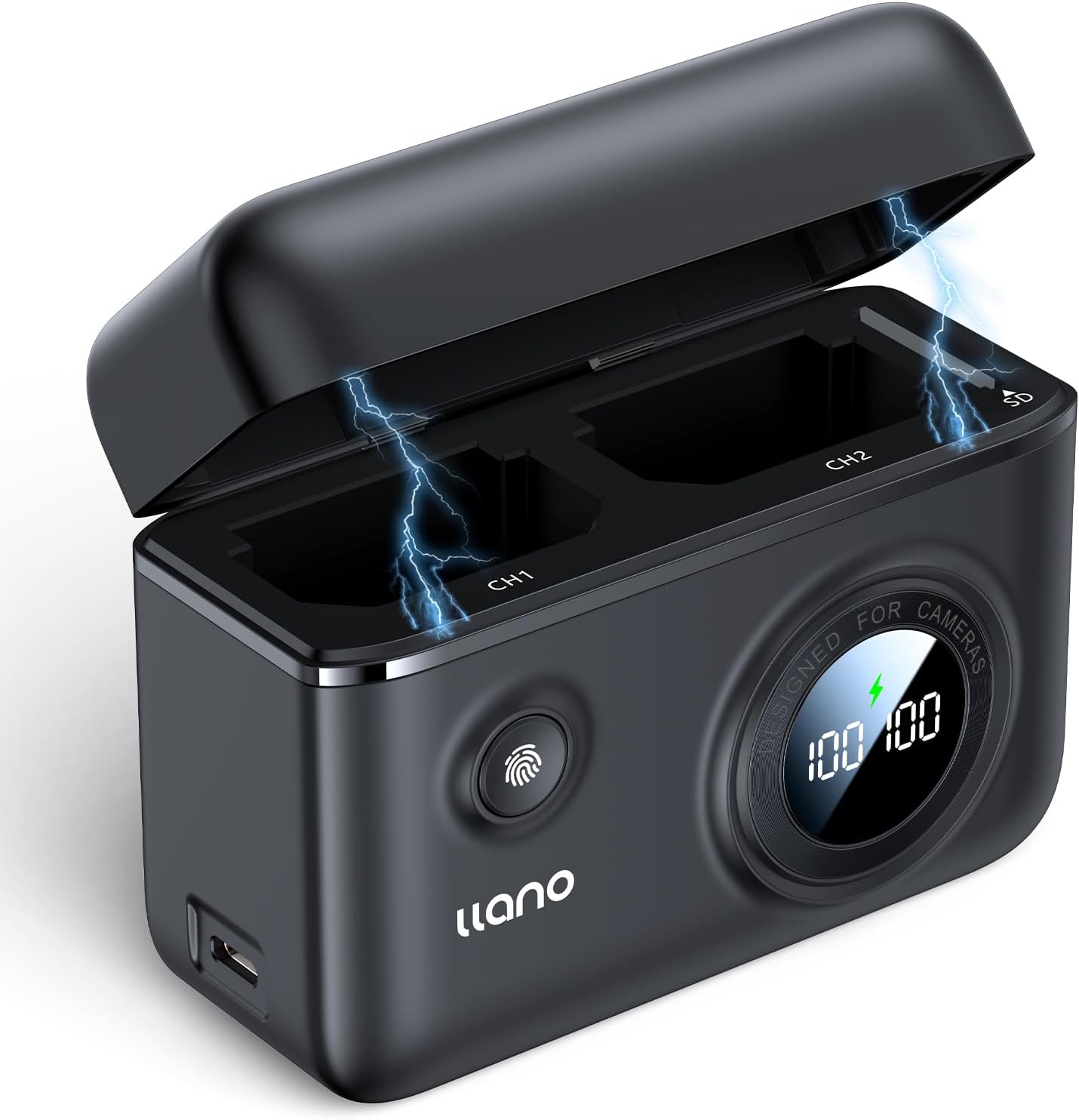 llano 18W Fast Dual Camera Battery Charger for DJI Osmo 360