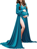 Maternity Gown Bishop Sleeves for Baby Shower and Photoshoot