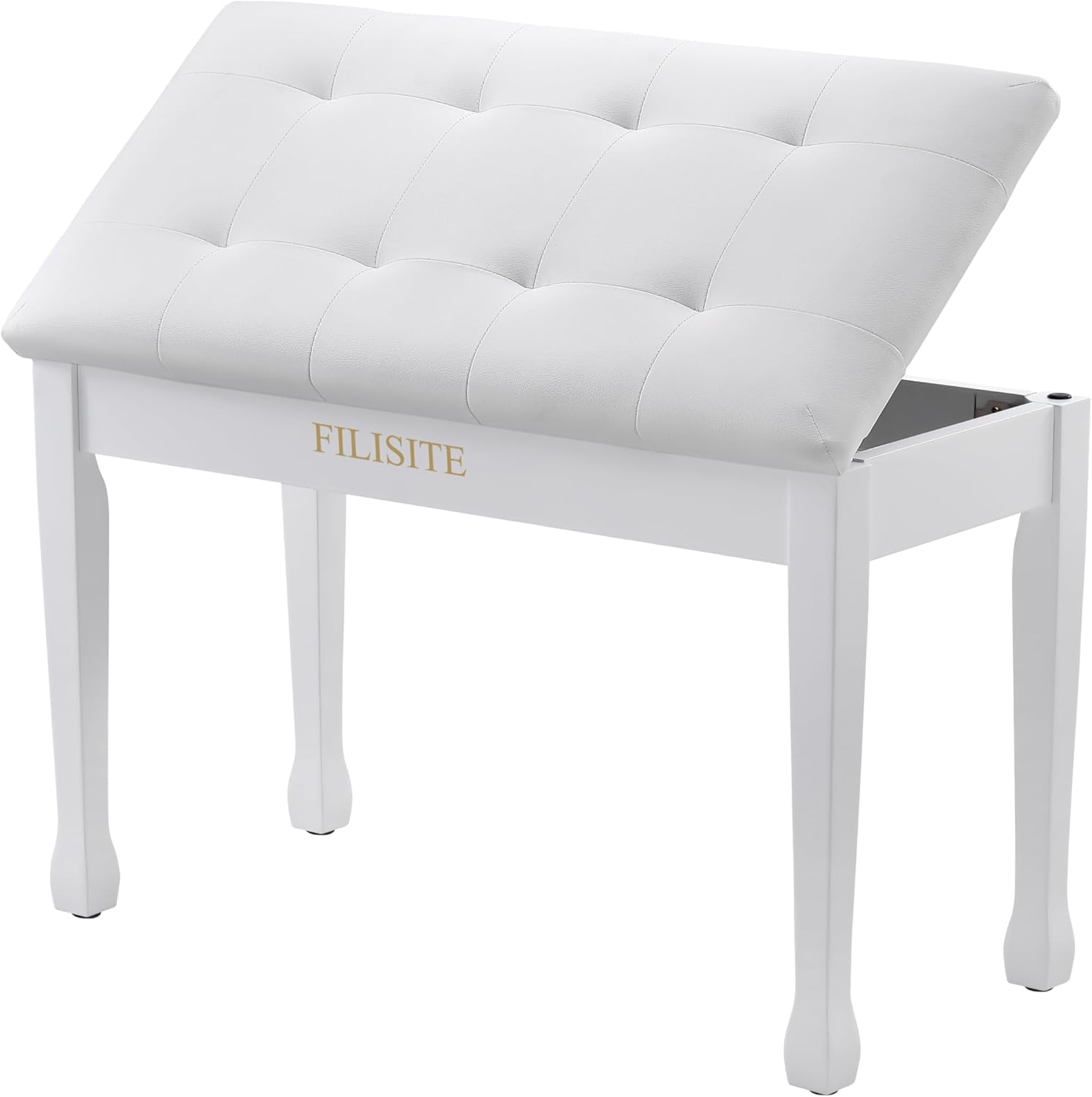 Duet Piano Bench with Storage for Elegant Home Use and Comfort