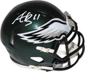 Aj Brown Autographed Philadelphia Eagles Speed Mini Helmet - Signed