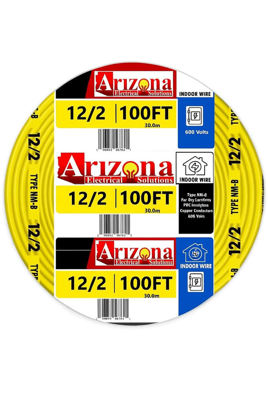 100 FT 12/2 Type NM-B Copper Cable by ARIZONA ELECTRICAL SOLUTIONS