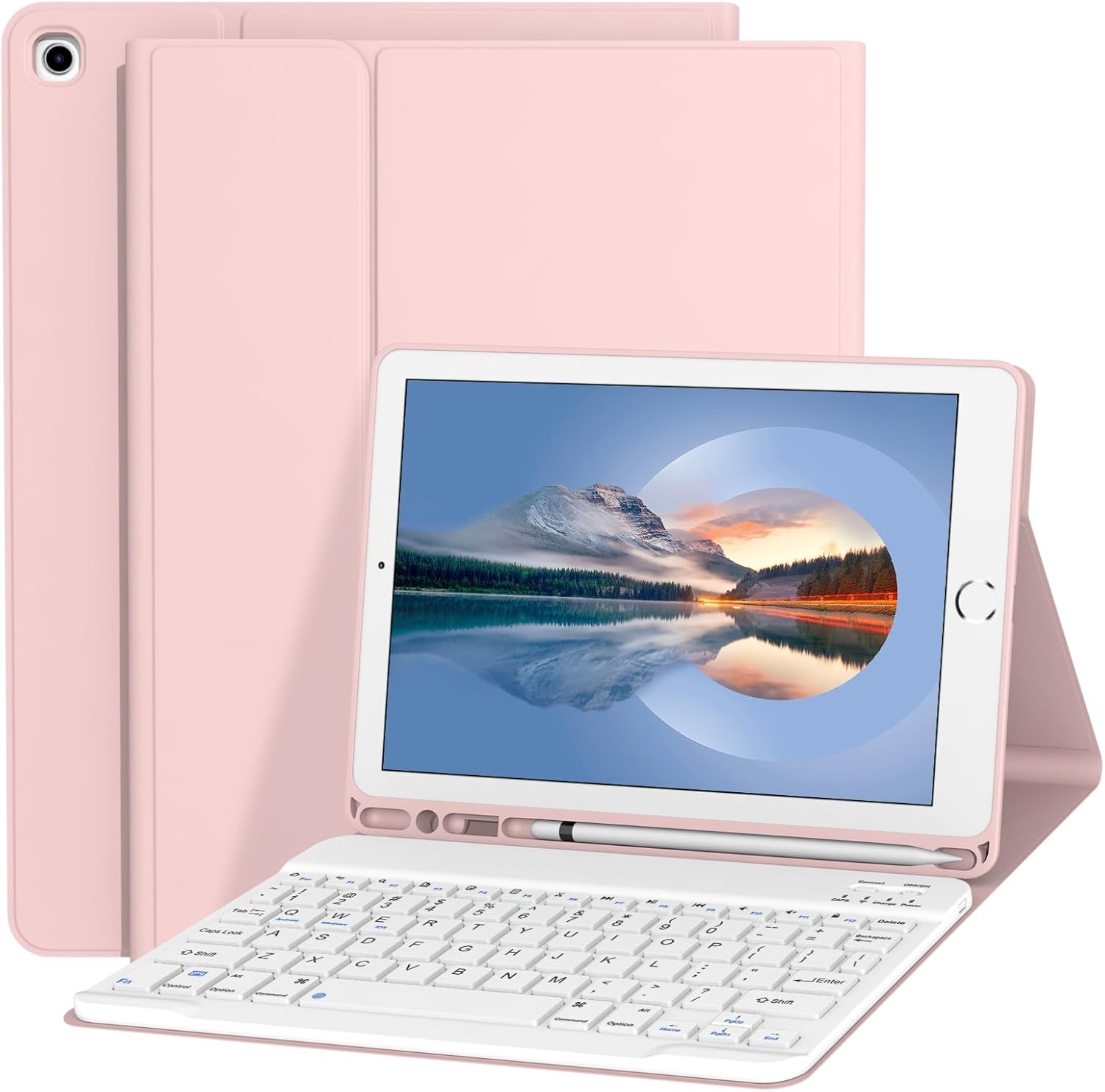 Keyboard Case for iPad 10.2 Inch with Detachable Wireless Keyboard