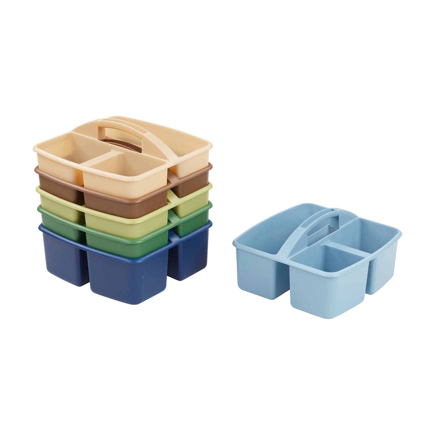 ECR4Kids 3-Compartment Storage Caddy Set for Versatile Organization