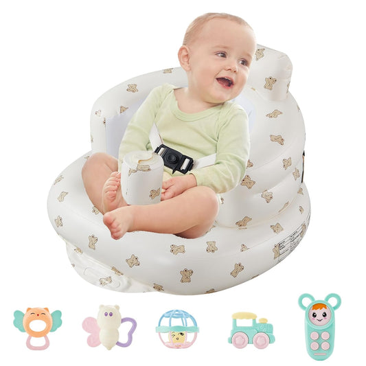 EXLIPO Inflatable Baby Floor Seat - Secure Support