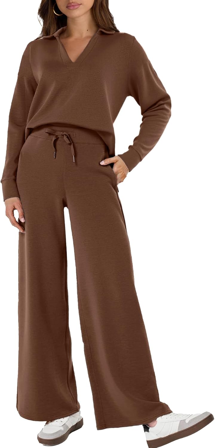 Glamaker Women's 2 Piece Sets Casual Long Sleeve Sweatsuits