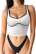 Women Sweetheart Neckline Longline Sports Bra - Padded Support