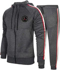 PASOK Men's Casual Tracksuit Set Full-Zip Jogging Suit - Comfortable