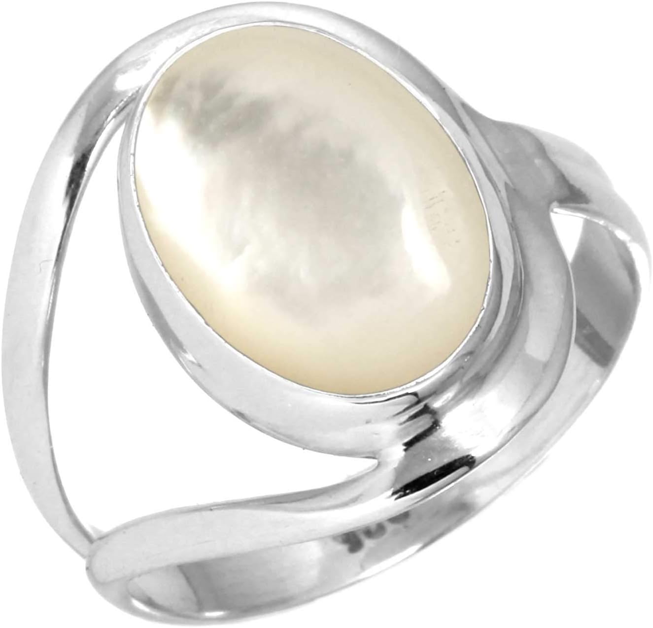 Natural Gemstone Ring for Women in Genuine 925 Sterling Silver
