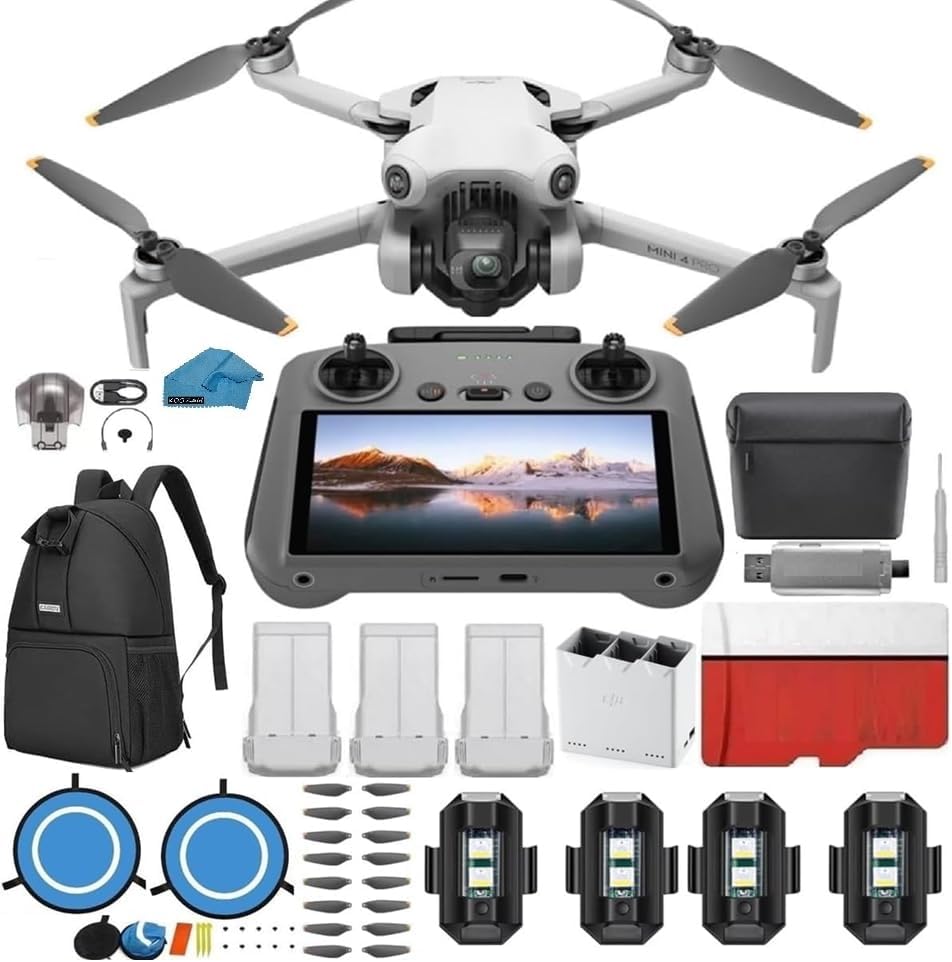 DJI Mini 4 Pro Drone with RC 2 Remote and Fly More Combo