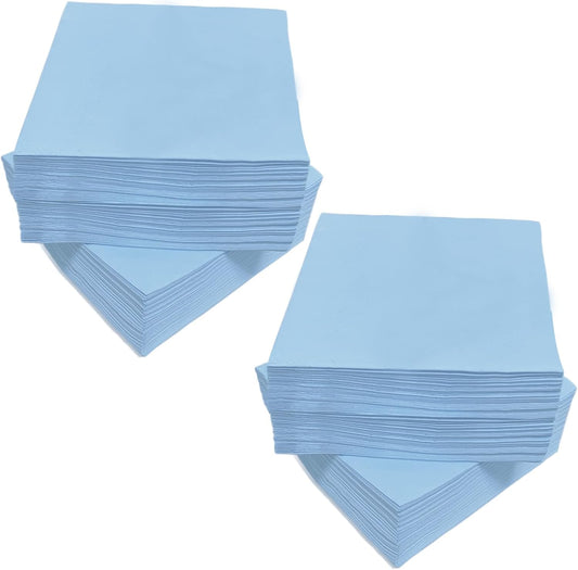 200 Baby Blue Napkins for Events