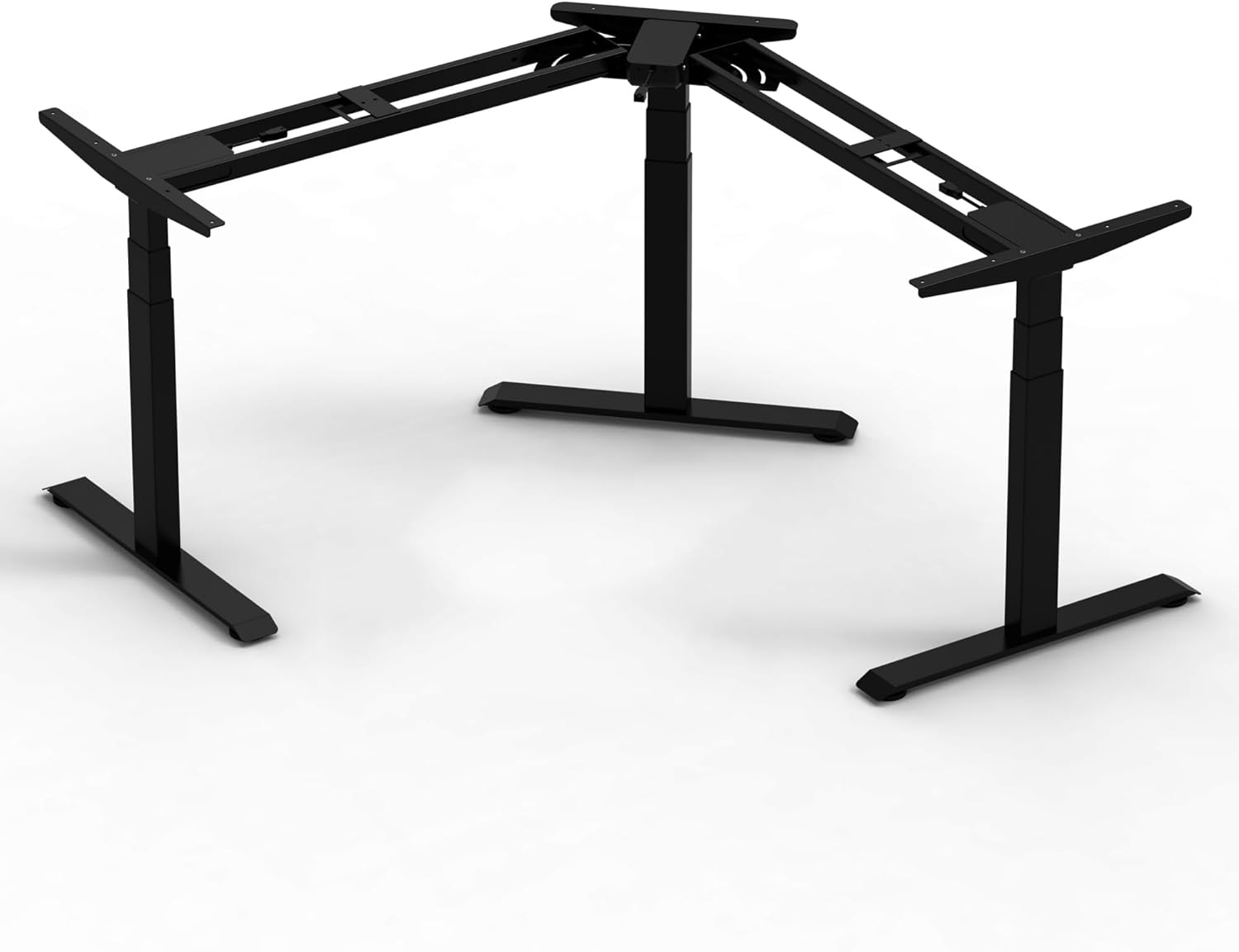Fromann Adjustable Standing Corner Desk Frame for Ergonomic Comfort