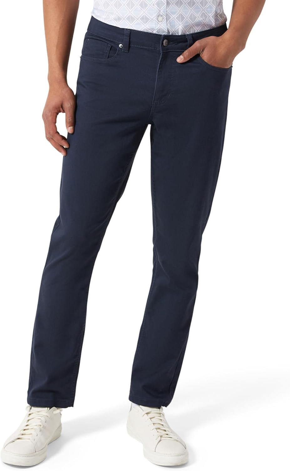 DKNY Mens Slim Fit Business Casual Pants for Everyday Wear