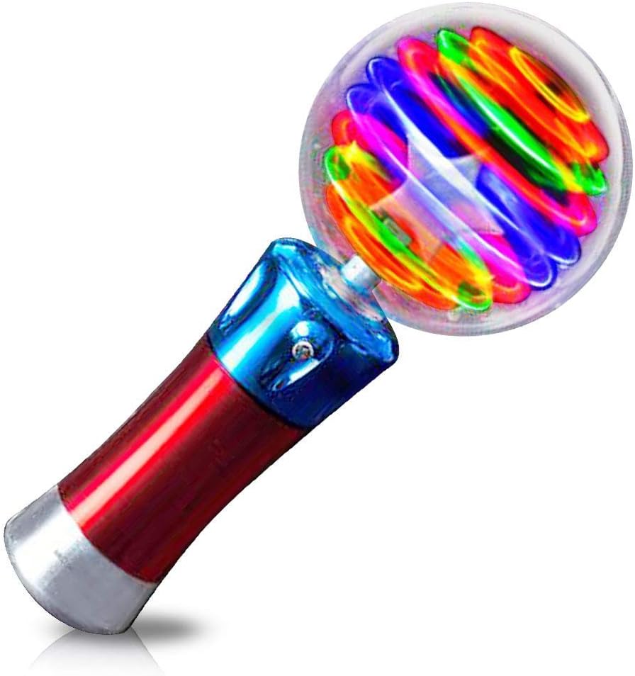 Magic Light-Up Wand: Spinning LED Fun