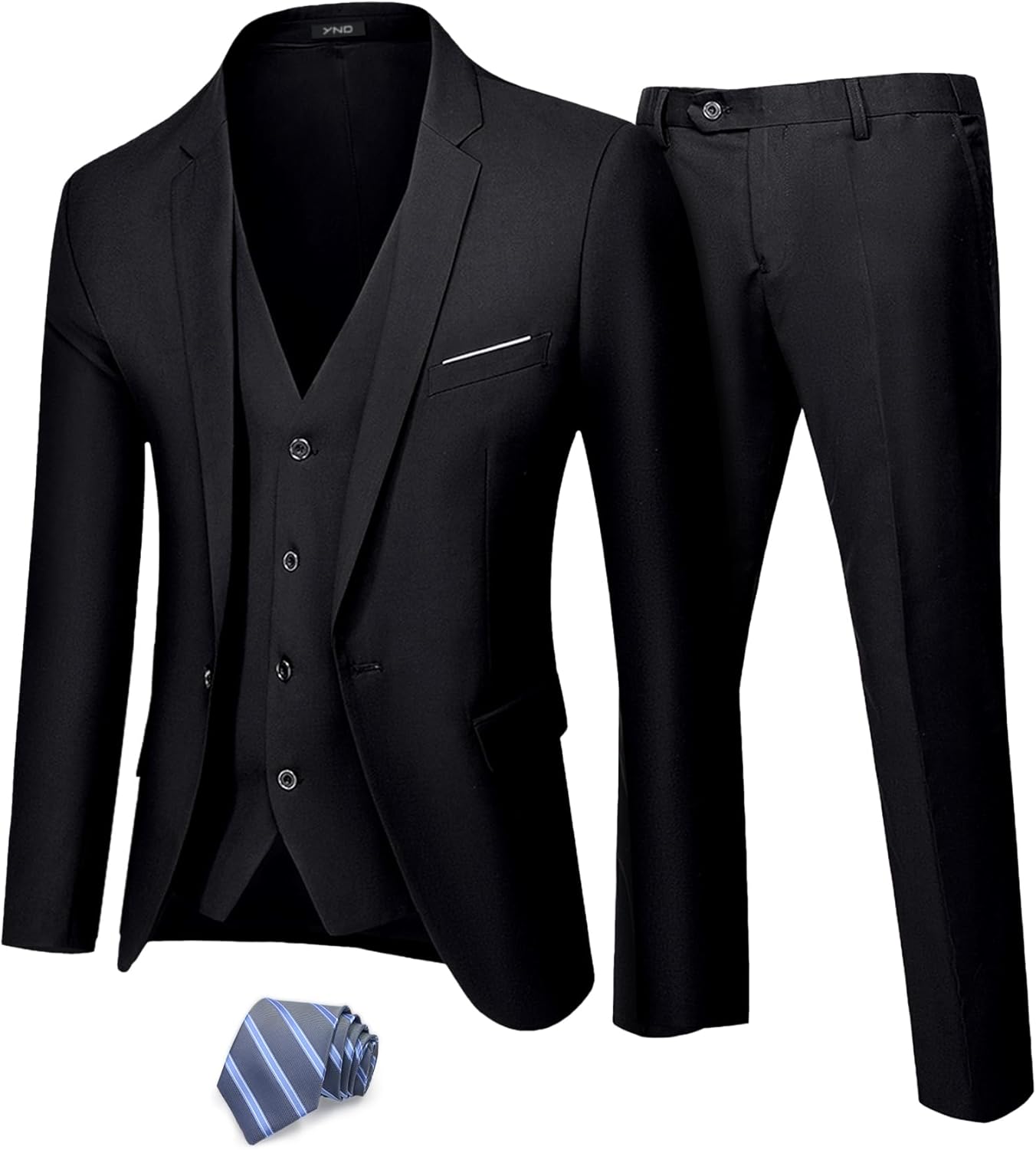 YND Men's Slim Fit 3 Piece Suit Set for Every Occasion