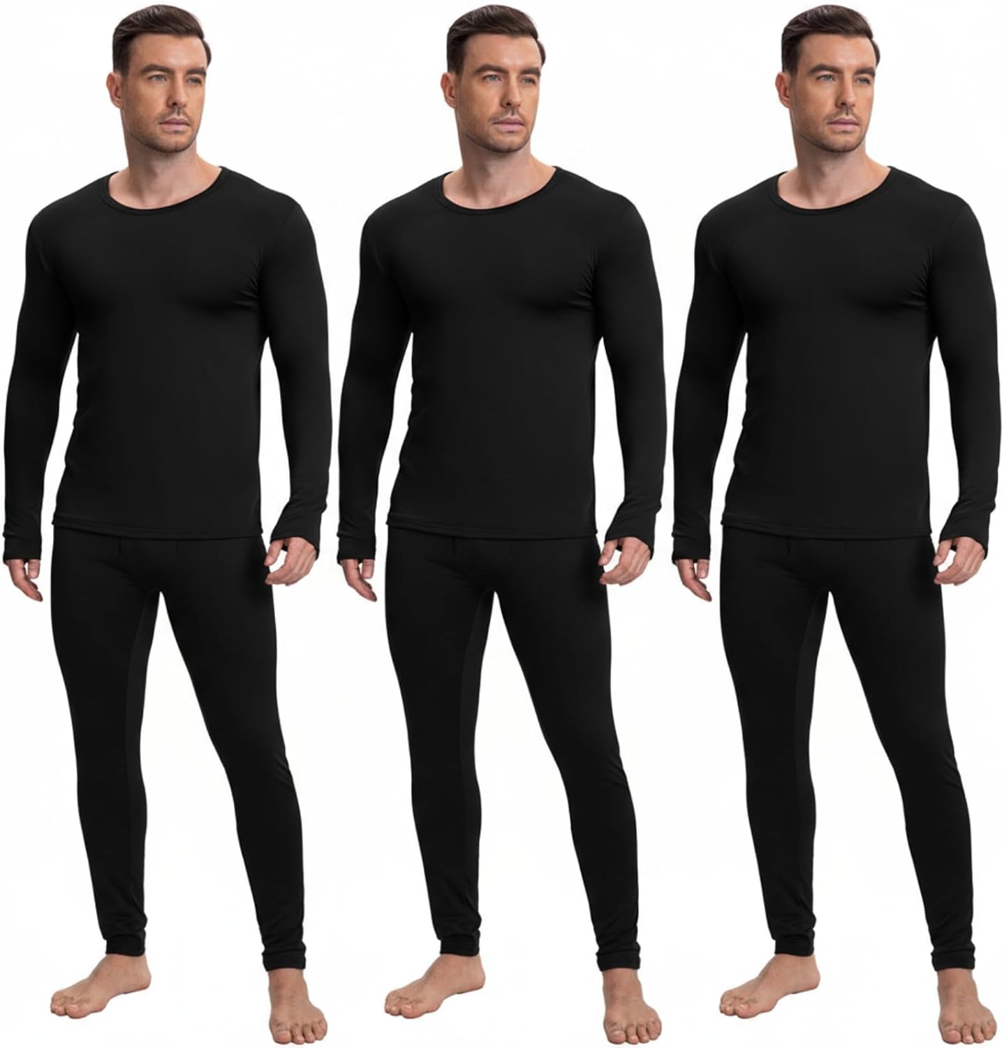 Patelai Men's Thermal Underwear Set for Winter Comfort and Warmth