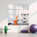 Ruomeng Home Gym Mirrors 12in x 12in 16pcs - Modular Wall Mirror Tiles