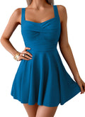 Flattering One Piece Swimdress for Women with Tummy Control Feature