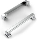 Polished Chrome Cabinet Pulls 5 in Hole Center - Durable Kitchen