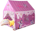 Princess Unicorn Castle Playhouse Tent for Kids - Magical LED Lights