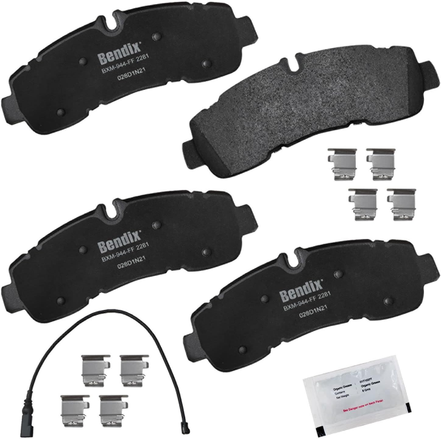 Bendix Priority1 CFM2281 Semi-Metallic Brake Pads for Transit