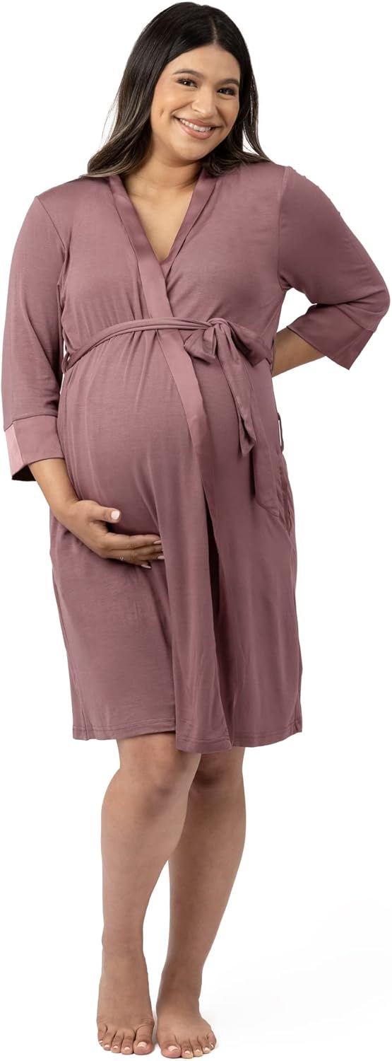 Emmaline Maternity & Nursing Robe - Perfect for New Moms
