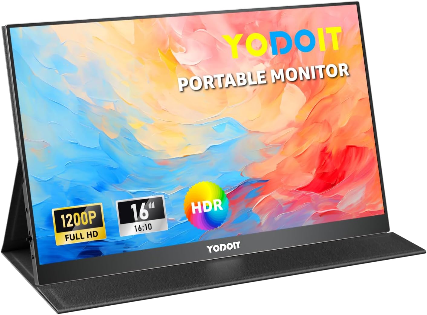 Yodoit Portable Monitor for Laptop 16 Inch FHD IPS Display
