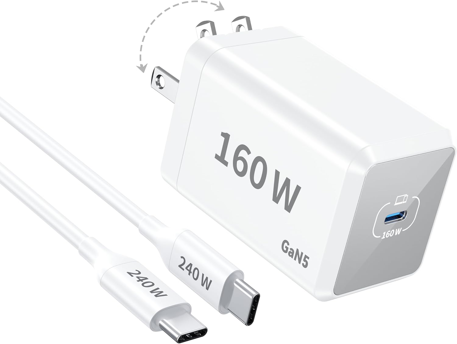 160W Fast Charger for All USB C Devices!