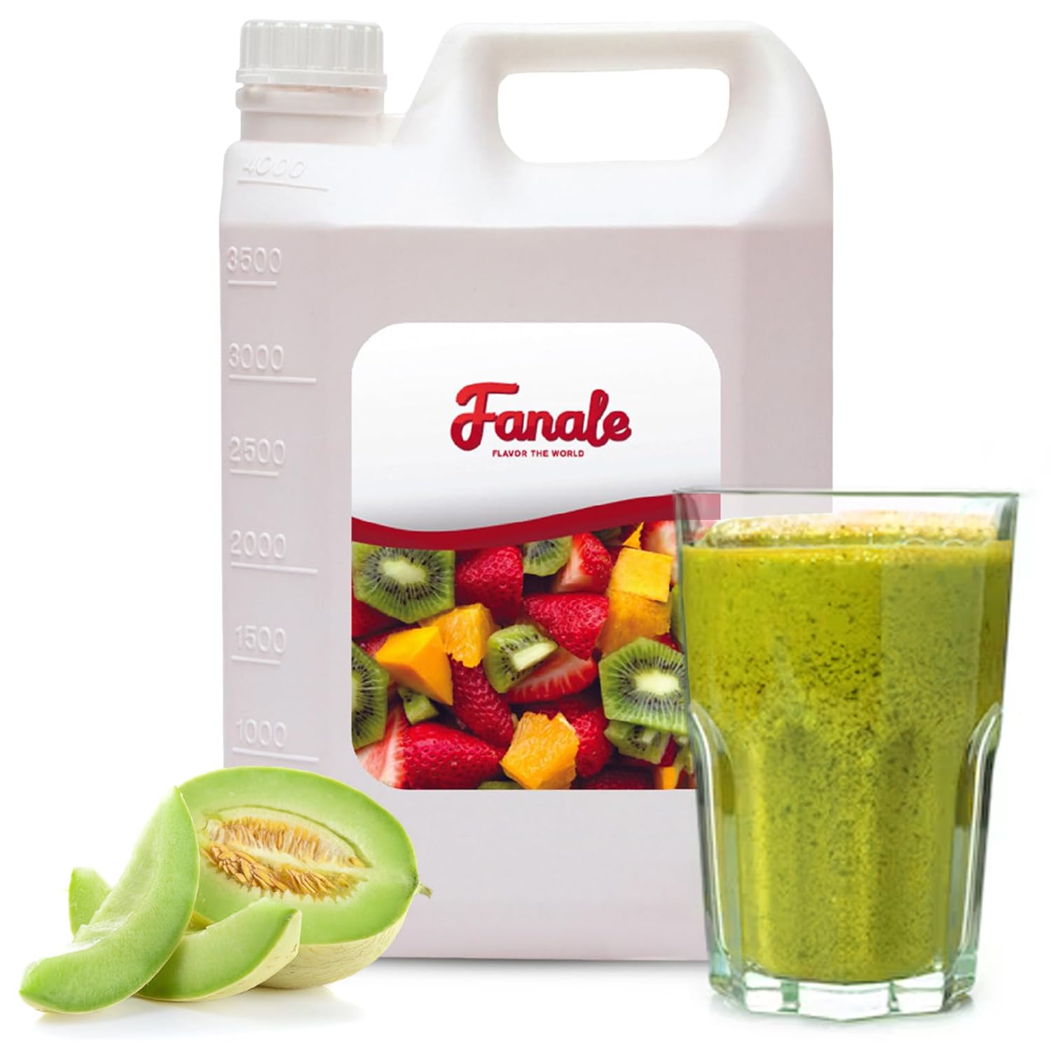 Fanale Premium Honeydew Flavoring Syrup for Bubble Tea 11 lb