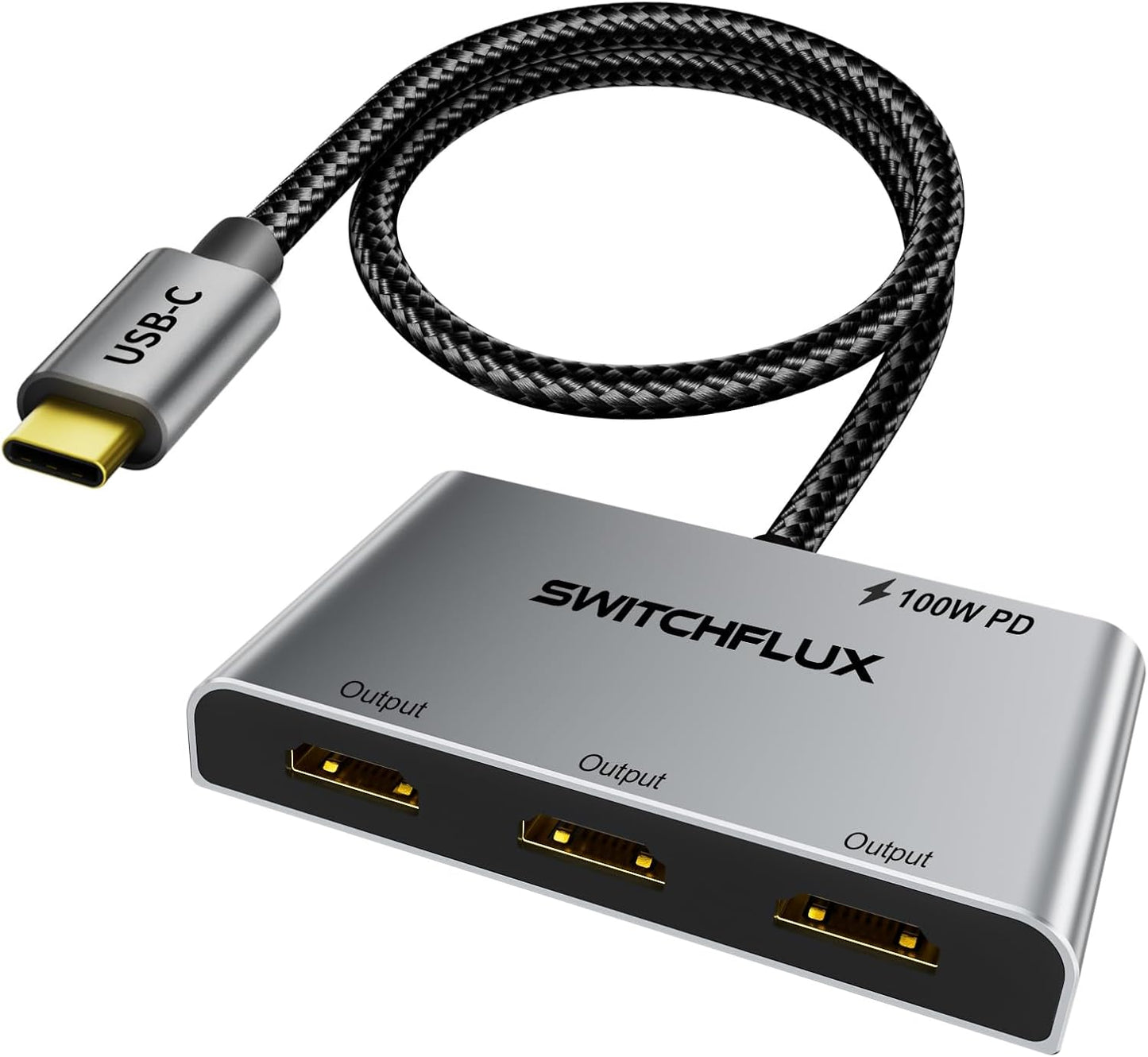 USB C to 3 HDMI Adapter for 4K60Hz Multi-Screen Display