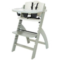 Abiie Beyond Junior Wooden High Chair - Adjustable Misty Grey