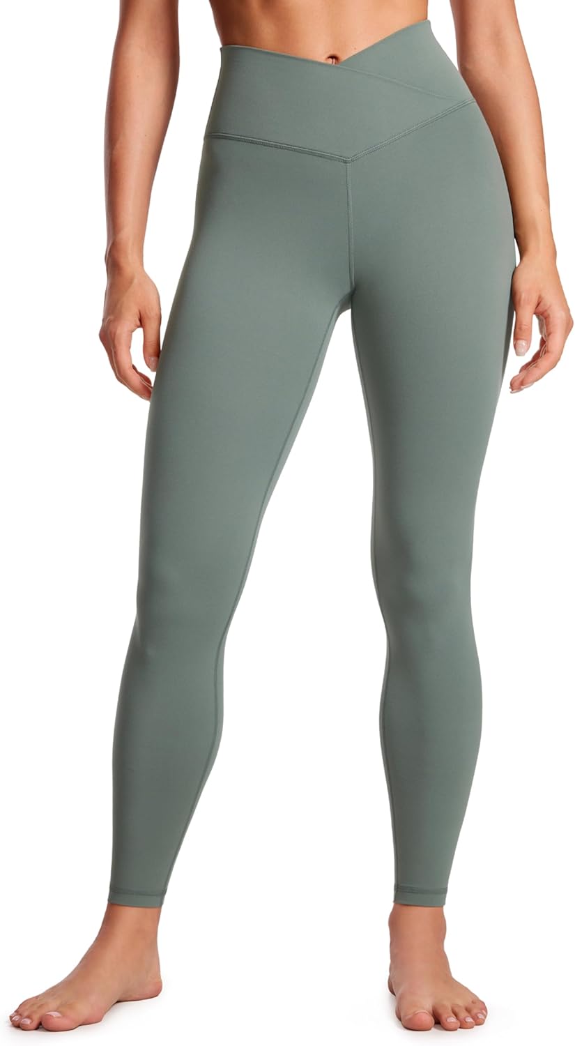 CRZ YOGA Butterluxe Crossover Waist Leggings for Comfort