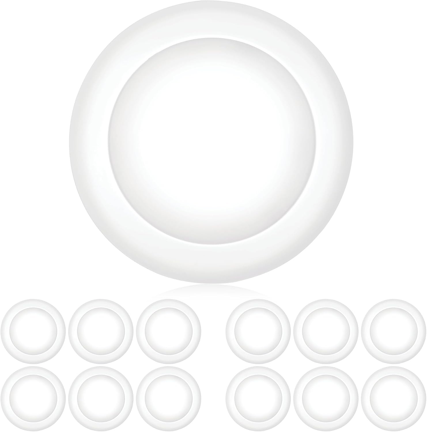 Dimmable LED Disk Light 12 Pack for Modern Home Lighting