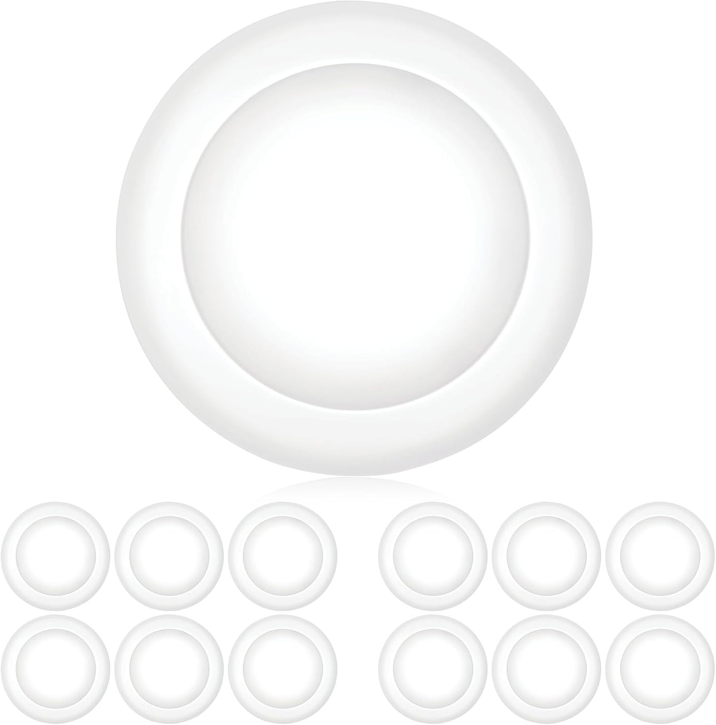Dimmable LED Disk Light 12 Pack for Modern Home Lighting