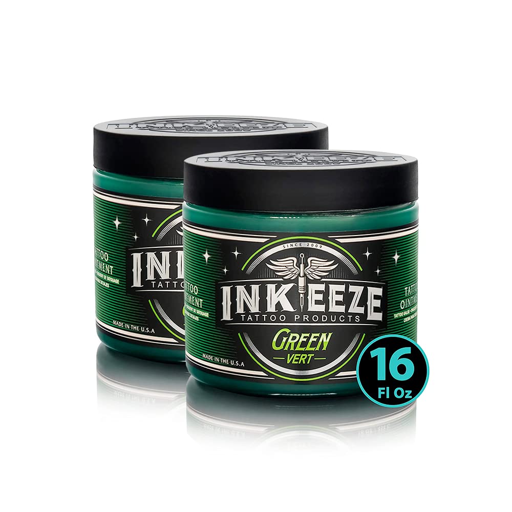 INK-EEZE Green Tattoo Ointment Bundle for Artists and Aftercare