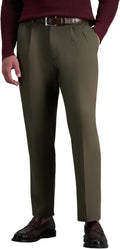 Premium No Iron Khaki Classic Fit Pleat Front Pant - Comfortable this