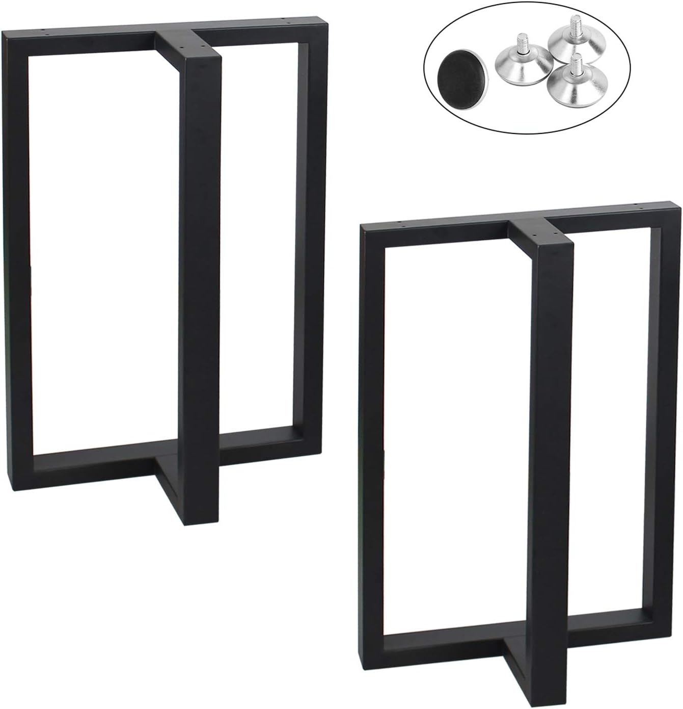MBQQ Rustic T Shape Table Legs for Industrial Style Furniture