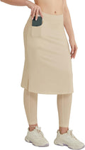 Women's Modest Long Skirt with Built-in Leggings - Modest Active Skort