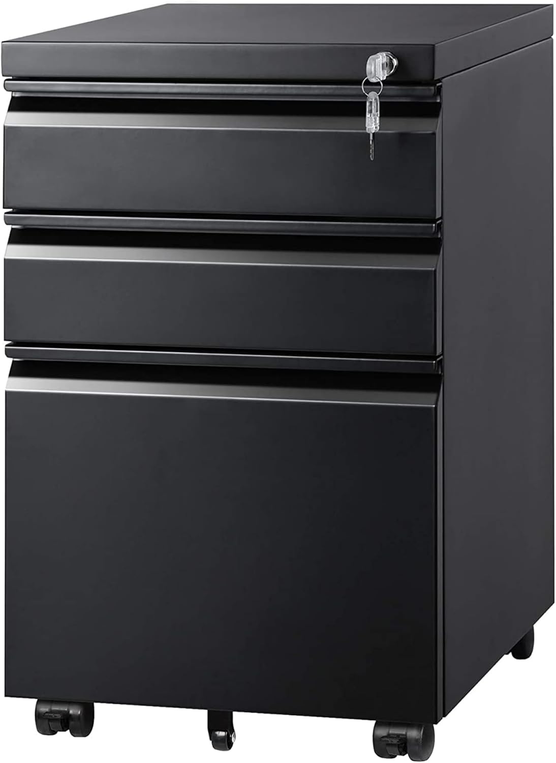 DEVAISE 3 Drawer Mobile File Cabinet for Office Organization