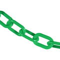 Mr. Chain Heavy-Duty Plastic Barrier Chain, Green 50 ft - Strong