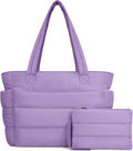 TOPDesign Puffer Tote Bag for Women - Lightweight Quilted Tote Bags
