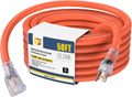 EP 50 Ft Lighted Outdoor Extension Cord - Heavy Duty 10/3 SJTW
